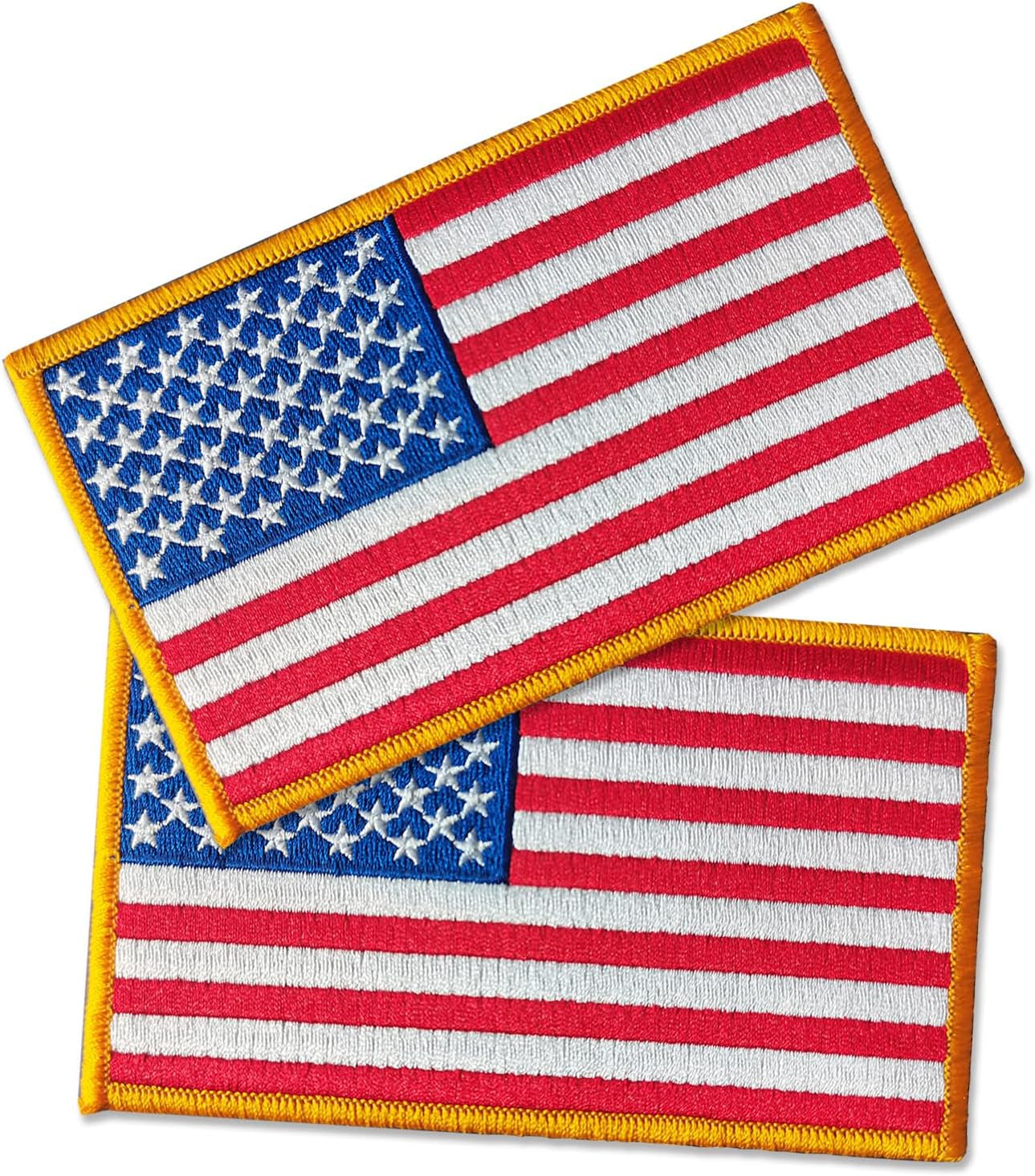 American Flag Embroidered Patches,Government Issue Military Surplus,Vest Size Tactical Military Morale Flag Patch,Hook and Loop USA Flag Patches Set for Caps,Bags,Backpacks,Tactical Vest,1-Pack
