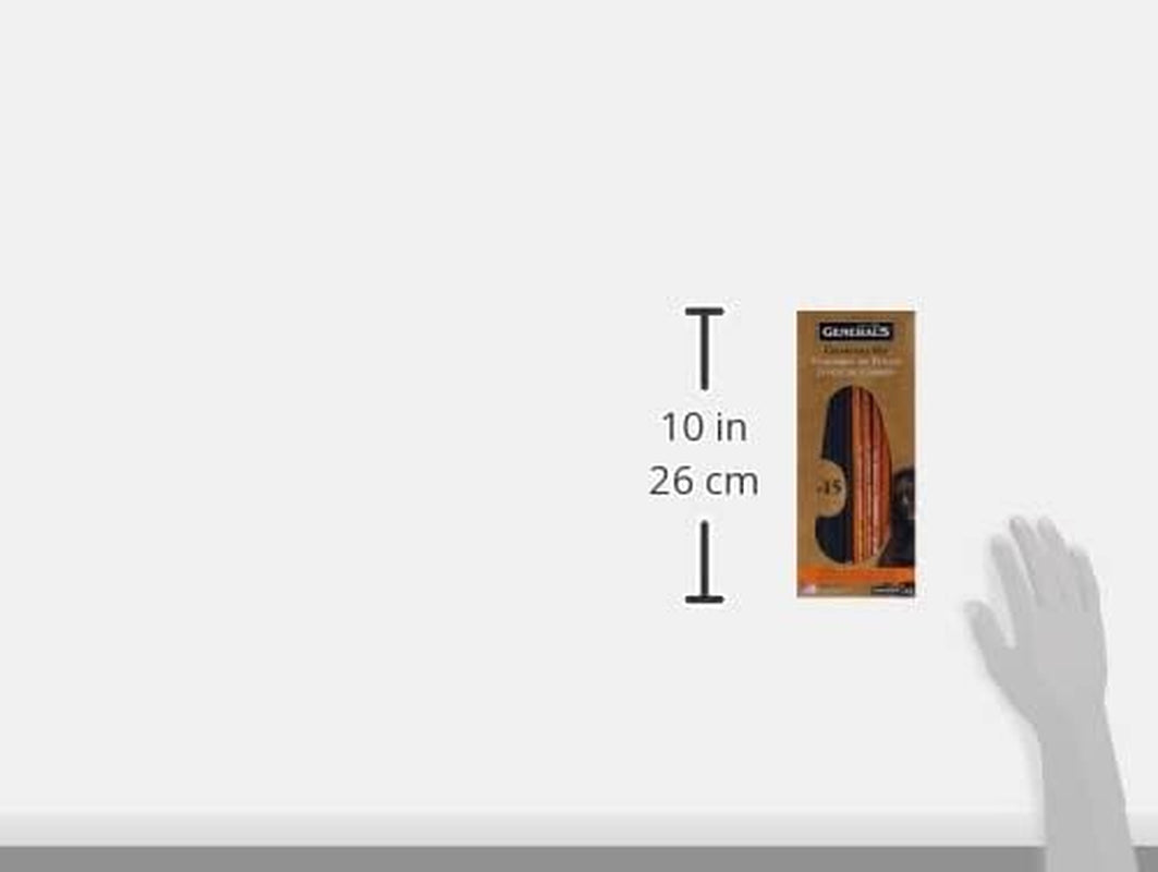 General NUM 15 Charcoal KIT, 12 Count (Pack of 1), Multicolor