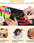 Gifts for 3-12 Year Old Girls Boys - 3 Pack Rainbow Scratch off Notebooks Arts Crafts Supplies Set Color Drawing Paper Kit for Kids Birthday Game Party Favor Christmas Easter Activity Toy