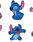 6 Pcs Stitch Pins Cartoon Anime Enamel Pins for Clothing Backpack Hat Decoration Gift for Girls