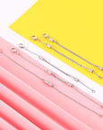 Stainless Steel Necklace Extender Chain Adjustable Silver Necklace Chain Extender with Lobster Clasp for Necklace Bracelet Jewelry Making(5 Pcs)