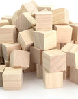 Unfinished Wooden Blocks 1Cm, Pack of 500 Small Wood Cubes for Crafts and DIY Home Decor