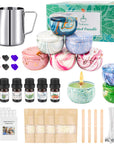 Candle Making Kit for Adult, DIY Candle Making Supplies Include Beeswax, Wicks, Candle Tins, Essential Oils, Dyes, DIY Arts & Crafts Gift for Kids, Beginners, Adults
