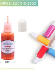 LET’S Resin 18 Colors Epoxy Pigment, Opaque Liquid Resin Colorant Each 0.35Oz,Odorless Epoxy Resin Dye Solid Color Liquid Dye for Resin Jewelry DIY Crafts Art Making