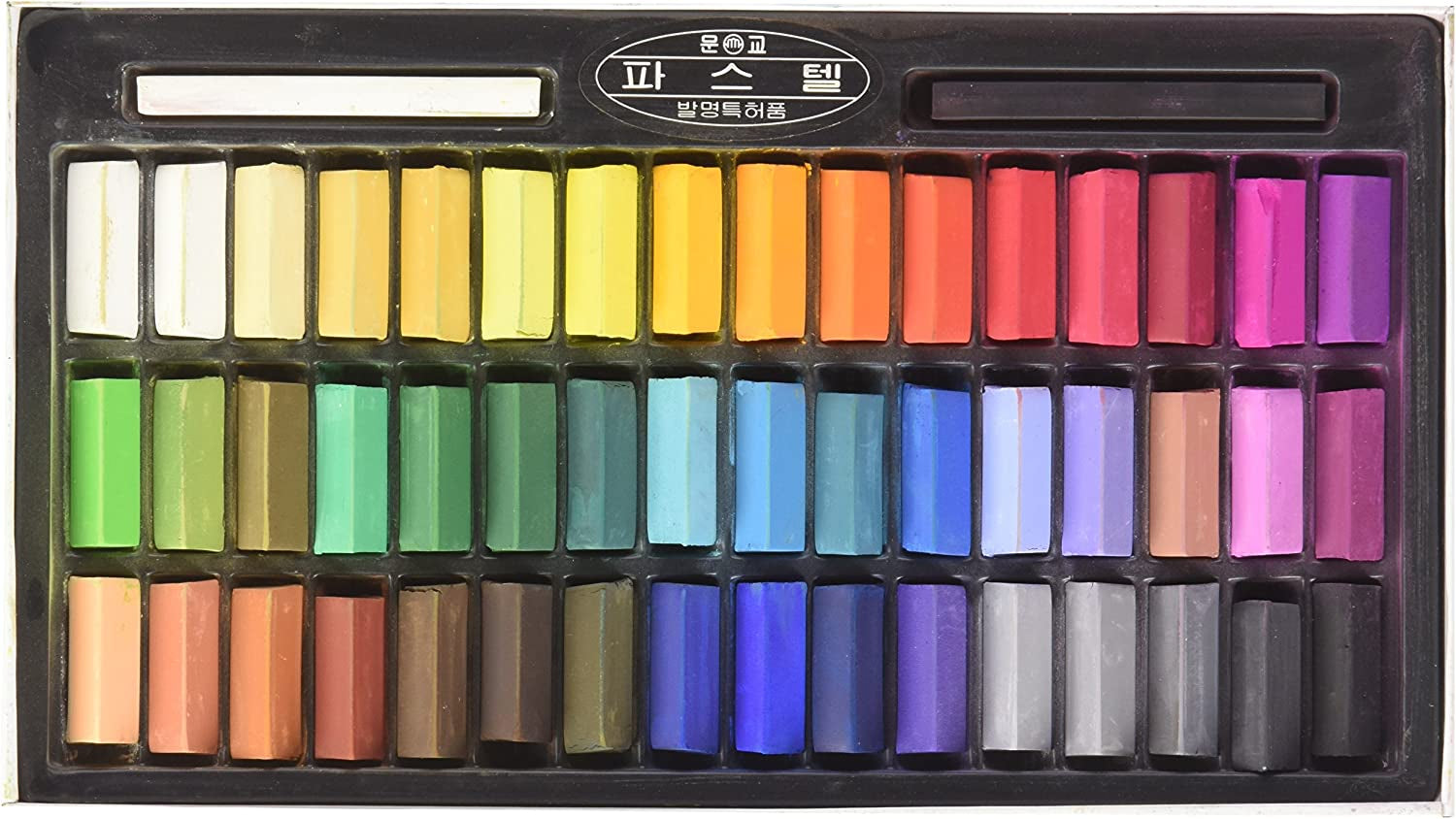 Non Toxic  Soft Pastel Set of 48 Assorted Colors Square Chalk