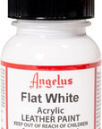 Flat White Acrylic Leather Paint 1Oz