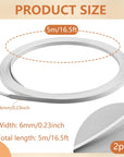 White Spring Steel Boning Corset Boning Stays Boning for Sewing Corset Crafts Making, 1/4" Width (11 Yards)
