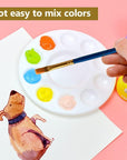 15 Pack Paint Tray Palettes for Kids, Plastic White Palettes for Students, Paint Holder, Paint Supplies