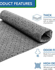 80" X 80" Non Slip Area Rug Pad, Non Skid Rug Backing for Carpet Premium Thick Rug Gripper for Hardwood Floors Ideal Rug Tufting Gun Supplies Rug Making