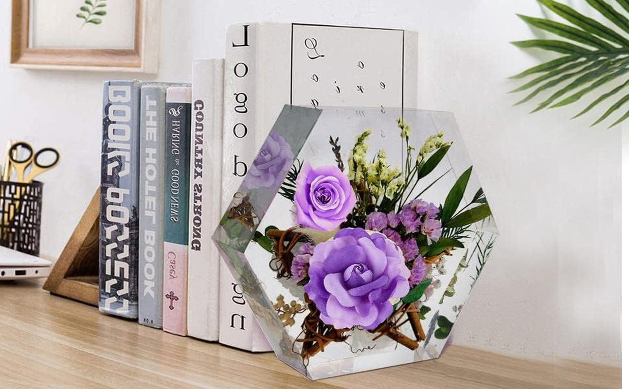 Large Silicone Molds for Resin,9 Inch Upgraded Large Resin Molds,Deep Epoxy Molds Hexagon for Flowers Preservation, Resin Art Casting, DIY Wedding, Valentine, Gift and Home Decors.