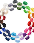 Soft Yarn 2400 Yards (24X50G), Acrylic Yarn for Crocheting & Knitting, 24 Vivid Colors, Perfect for Crafts, Amigurumi Yarn Set