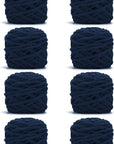 Blanket Yarn 3 Pack of 100G/3.5Oz - White Chenille Yarn 6 Super Bulky - Knitting, Crocheting & Crafts Chunky Yarn