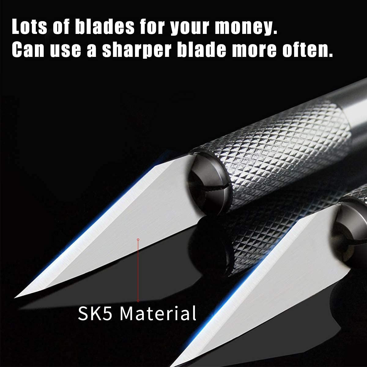 300 PCS Exacto Knife Blades 11, High Carbon Steel Exacto Blades, Craft Knife Blades, 11 Exacto Knife Refill Blades with Storage Case for Scrapbooking, Stencil, Exacto Replacement Blades