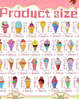 30 Pcs Ice Cream Diamond Painting Magnets, Glitter Magnet Diamond Painting Kits Diamond Painting Stickers Fridge 5D Diamond Art Magnets Crafts Home Decoration Gift