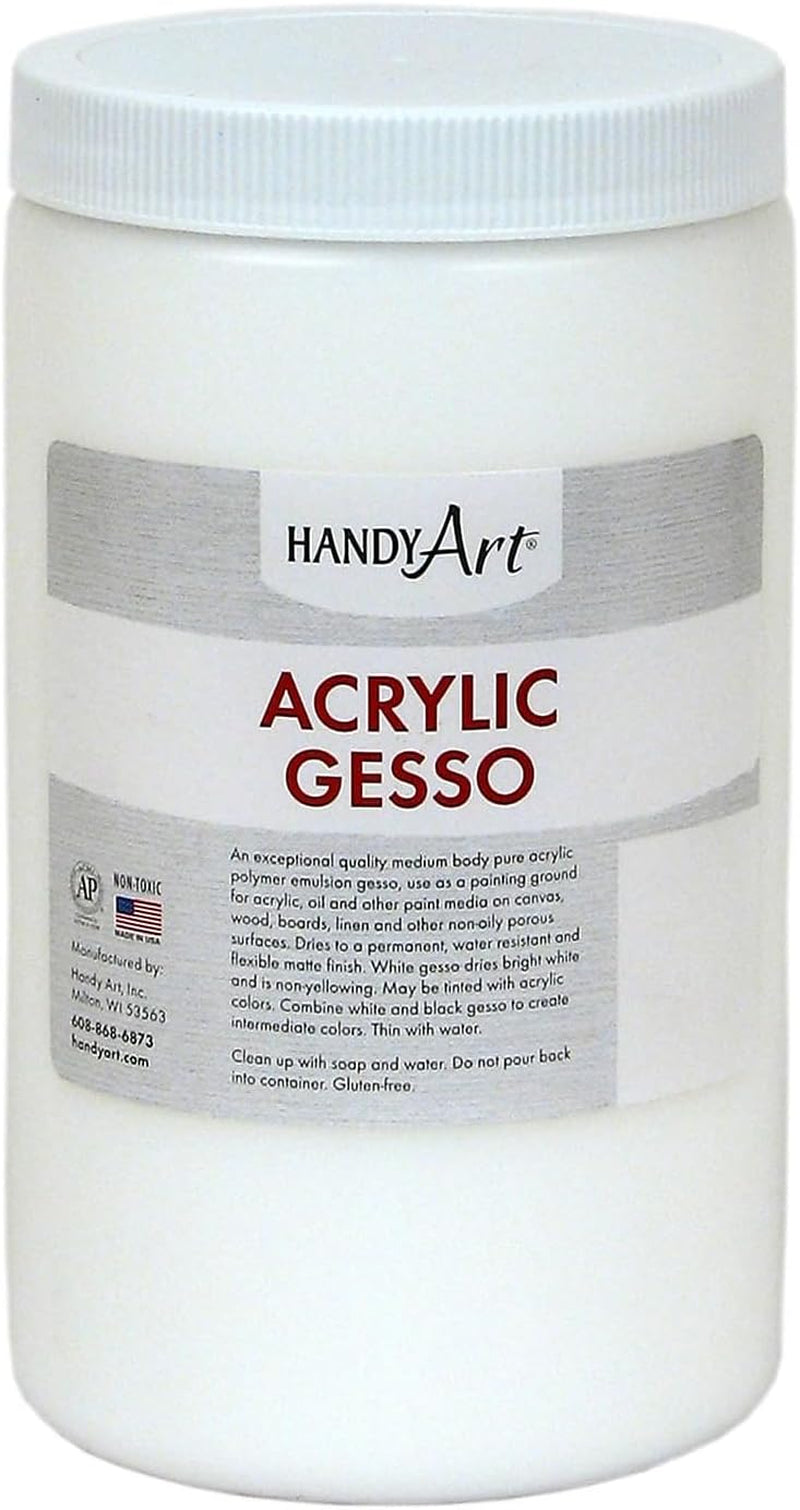 440-003 Medium Student Acrylic Paint, 32 Oz., Gesso White