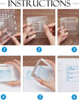 Retro Air Travel and Movie Ticket Silicone Clear Stamps Transparent Stamps for Christmas Birthday Valentine'S Day Cards Making DIY Scrapbooking Photo Album Decoration Paper Craft