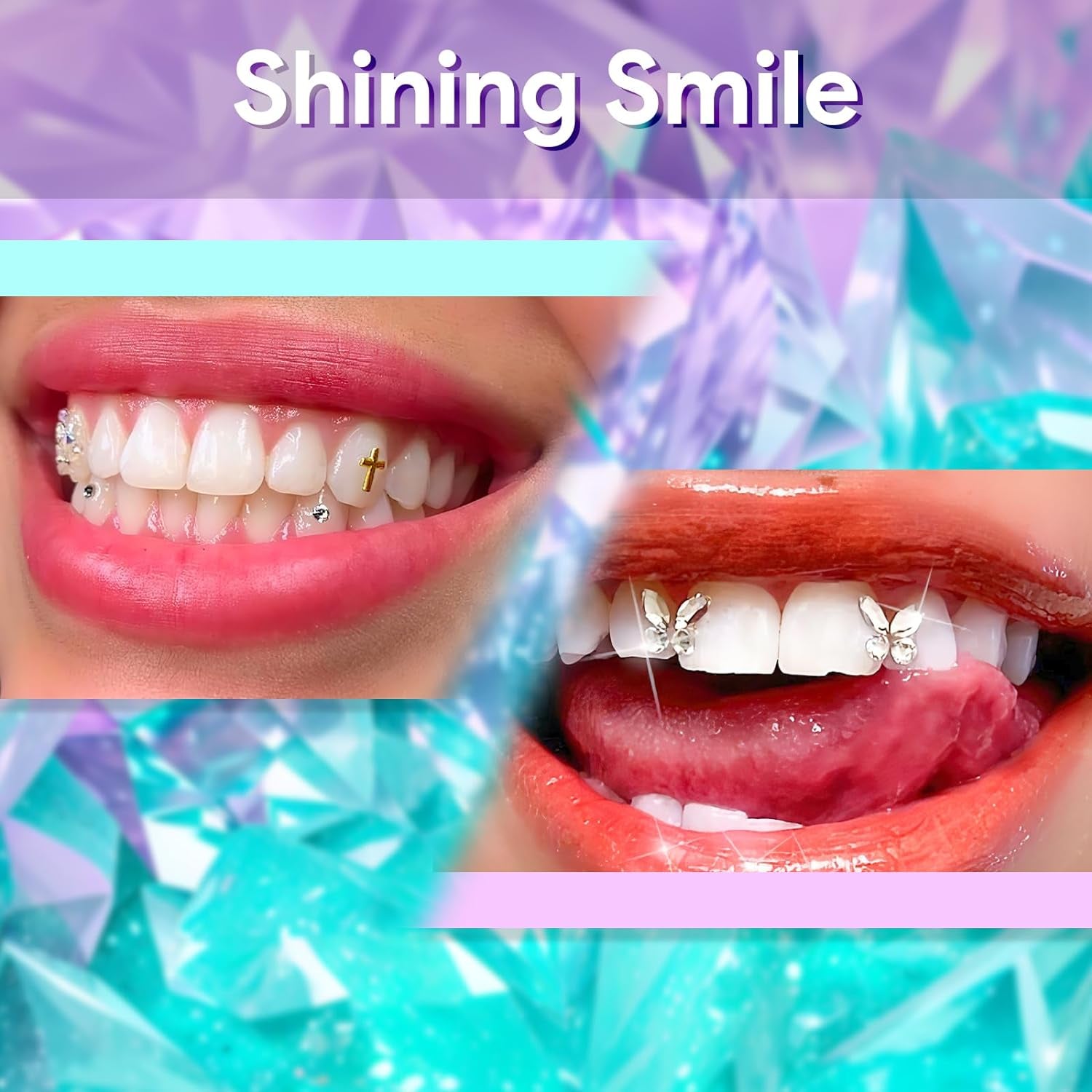 DIY Gem Kit - 30 Sparkling Crystals, Light for Dazzling Smiles Tth