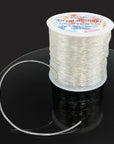 1Mm Stretchy Bracelet String Elastic String for Bracelets Making, Crystal Clear String Elastic Cord Necklace Cord Bead Cord for Friendship Bracelets, Letter Beads and Jewelry Making