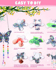 Crafts for Kids Ages 8-12, Birthday Gifts Presents for 6 7 8 9 10 11 Year Old Girls Diamond Painting Kits for Girl Toys Age 5-11 Teen Adults Wind Chimes Crystal Window Suncatcher for Home Garden Decor