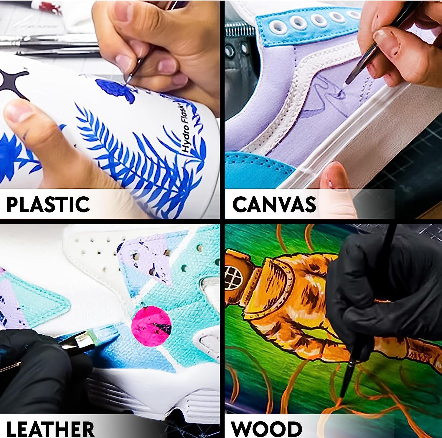 Flat White Acrylic Leather Paint 1Oz