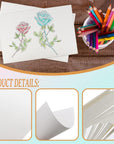 100Pcs 100% Rag Cotton White Watercolor Paper Cold Press Paper Bulk 140Lb Heavyweight Paper Watercolor Paper Cards Watercolor Drawing Student Artist for Kids,4 X 6 Inch