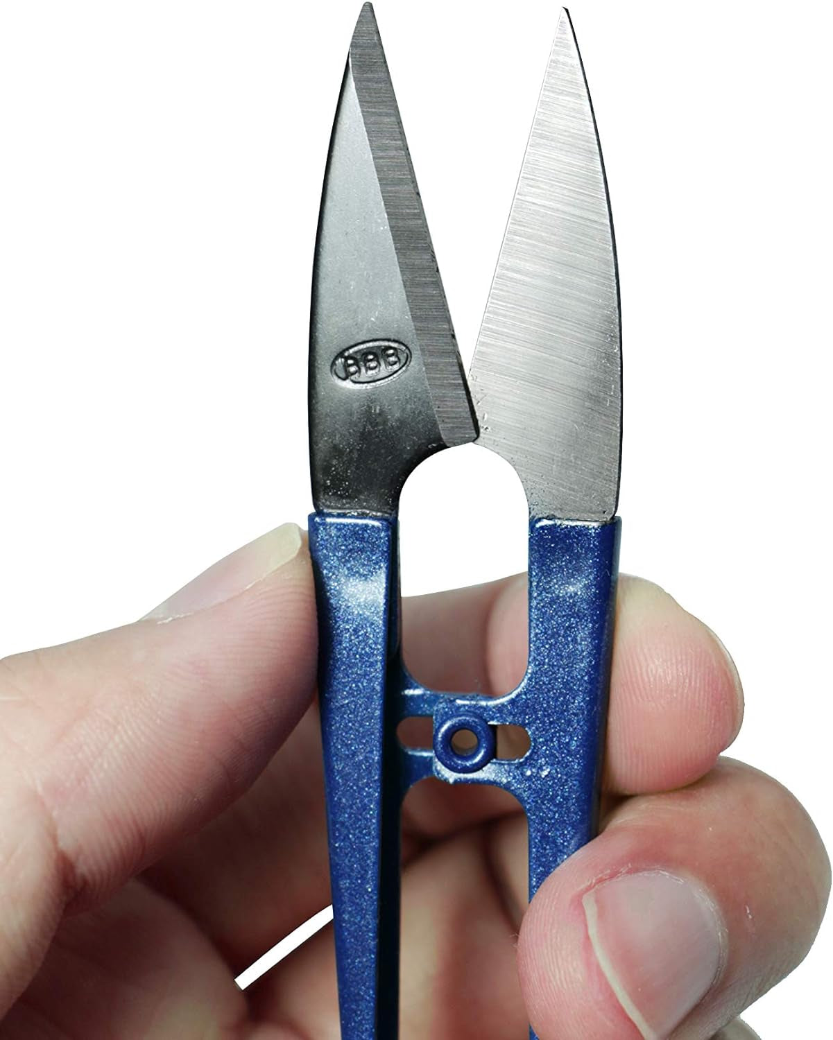 Sewing Scissors (3-Piece Set) High-Carbon Steel Thread, Yarn, Embroidery Clippers | Handheld Snippers for Arts, Crafts, and DIY Projects | Multipurpose Use Navy Blue