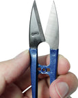 Sewing Scissors (3-Piece Set) High-Carbon Steel Thread, Yarn, Embroidery Clippers | Handheld Snippers for Arts, Crafts, and DIY Projects | Multipurpose Use Navy Blue