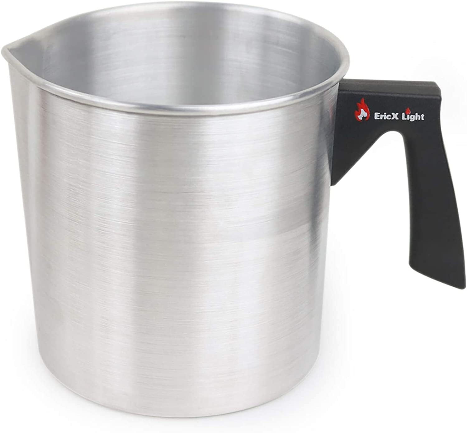 Candle Making Pouring Pot,2 Pounds,Double Boiler Wax Melting Pot,Dripless Pouring Spout &amp; Heat-Resisting Handle Designed,Aluminum Construction Candle Making Pitcher