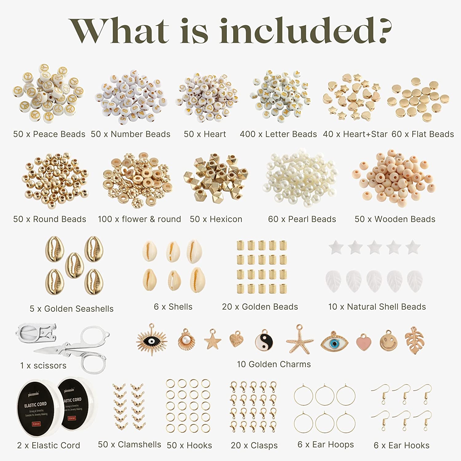 10100+ Pcs Clay Beads Bracelet Making Kit - Heishi Beads for Jewelry Making Kit - Polymer Clay Beads Bracelet Making Kit