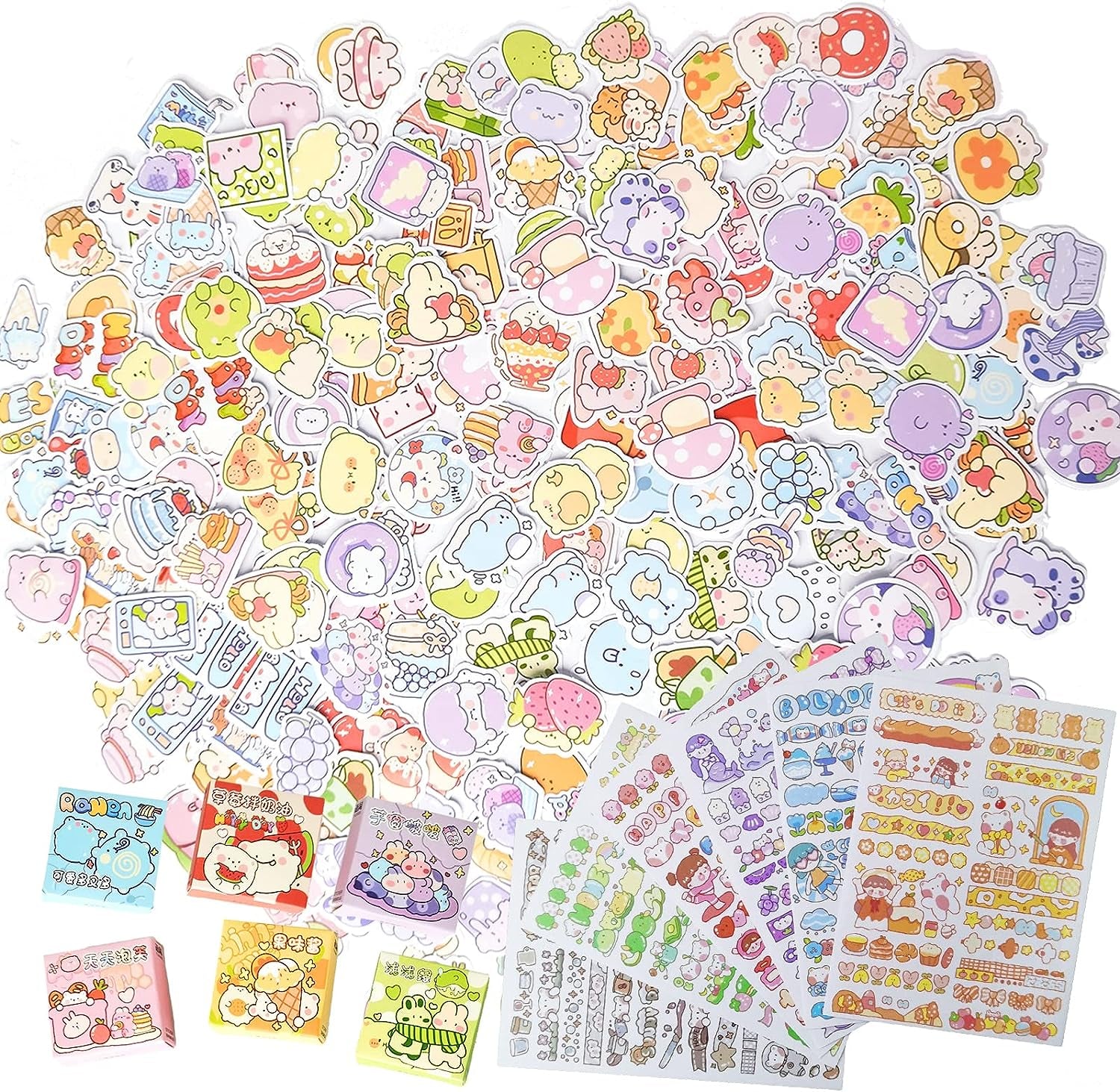Cute Cartoon Rabbits Decoration Stickers for Scrapbook Planners Gift Packing Scrapbooking Album Planner Journal Arts DIY Craft