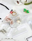 160 Pcs Clear PVC Jewelry Bags Plastic Transparent Jewelry Pouches Rings Earrings Storage Bags anti Tarnish Lock Bags Plastic Small Zipper Bags for Holding Jewelries(5 Sizes)