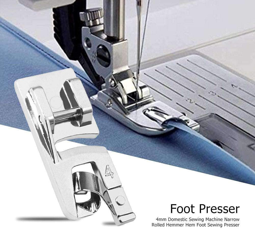 Hemming Foot Kit 6Pcs Hemmer Foot Sewing Machine Presser Foot Hemmer for Brother Singer Janome Low Shank Sewing Machine Use Rolled Hem Presser Foot