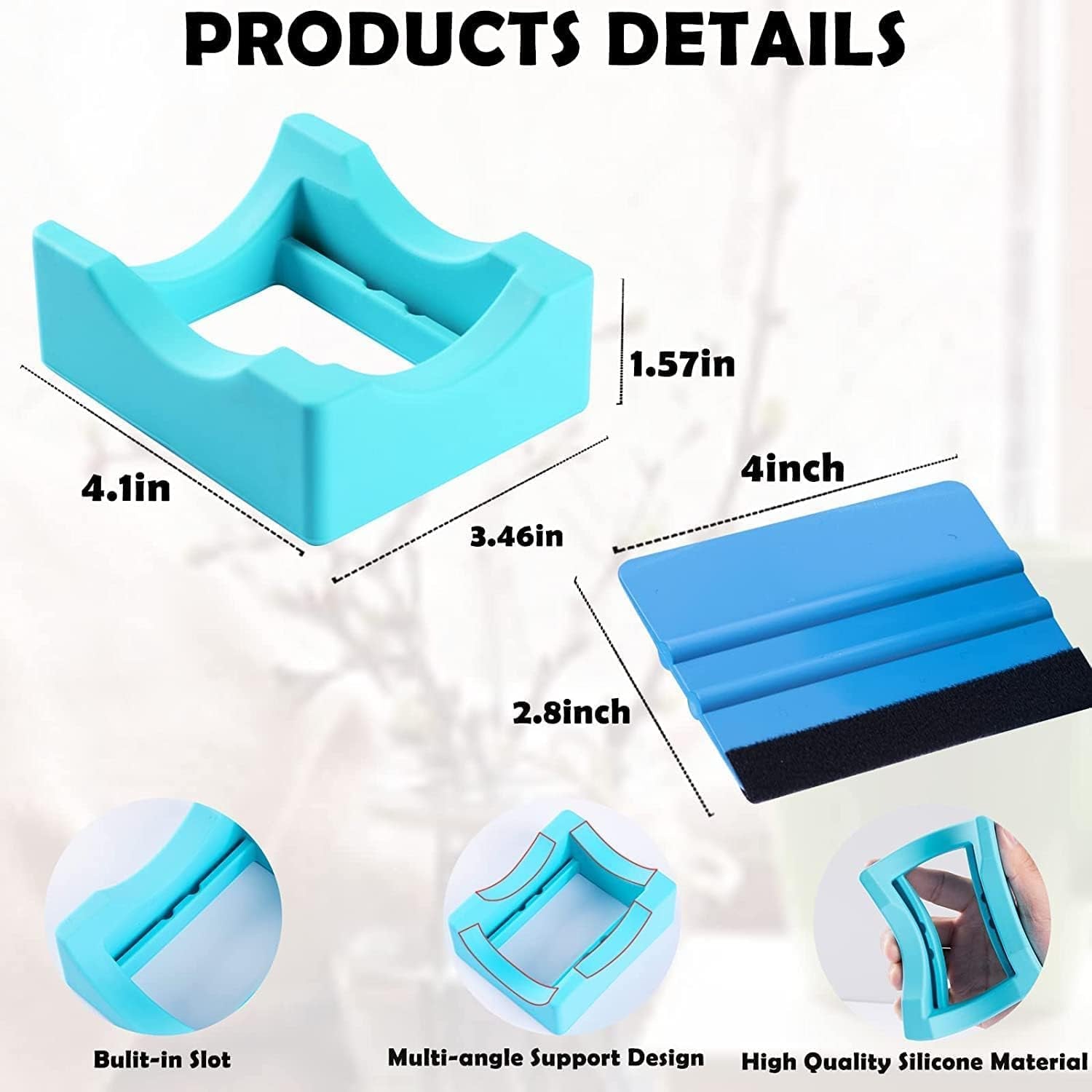 Sublimation Blanks Tumbler Clamp Tool, Perfect Tumbler Clamp for 20 Oz Sublimation Blanks, Perfect Clamp Grip Tool(Blue,Pink), Heat Tape for Sublimation, Heat Tape Dispenser Sublimation Kits