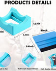 Sublimation Blanks Tumbler Clamp Tool, Perfect Tumbler Clamp for 20 Oz Sublimation Blanks, Perfect Clamp Grip Tool(Blue,Pink), Heat Tape for Sublimation, Heat Tape Dispenser Sublimation Kits