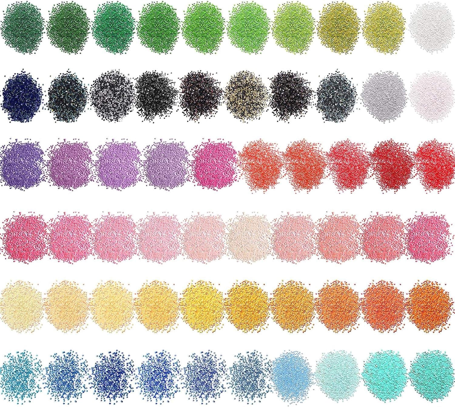 60000 Pcs Rhinestones Diamond Painting Beads Flat Bottom round Resin Diamond Beads Diamond Art Replacement Diamonds for DIY Craft Diamond Painting Accessories (Bright Color)