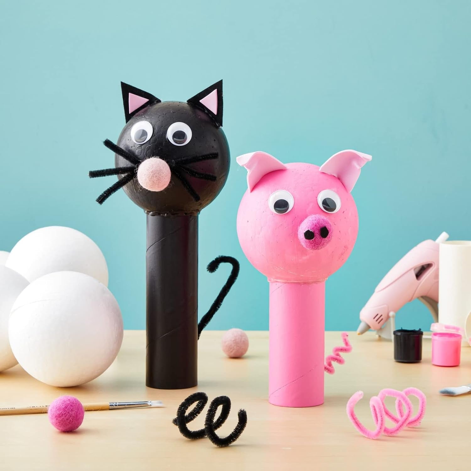 4 Inch Foam Balls for Crafts - 12 Pack round White Polystyrene Spheres for DIY Projects, Ornaments, School Modeling, Drawing