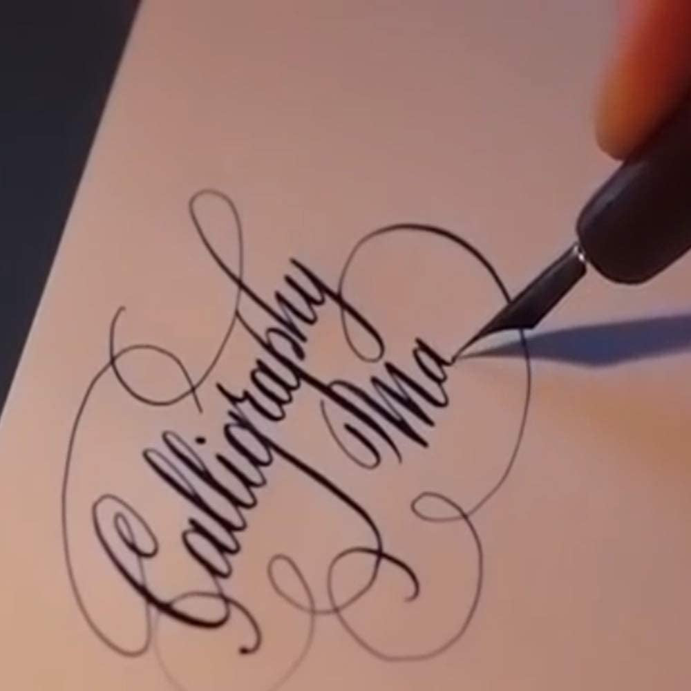 Hhhouu Calligraphy Set for Beginners Quill Pen and Ink Set Fancy Pens with Black Ink and 11 Nibs for Lettering,Drawing, Journaling, Signing, Invitation HO-Q-301