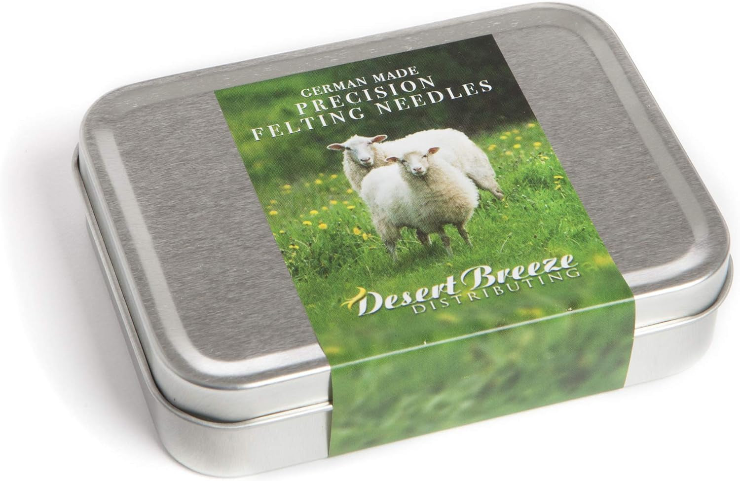 Precision Felting Needles for Wool, Essential Tools for Beginner to Expert, German Made, High Carbon Steel, Color Coded, Gauges 36 Star, 38 Star, and 40 Spiral, Metal Sharps Container for Safe Storage