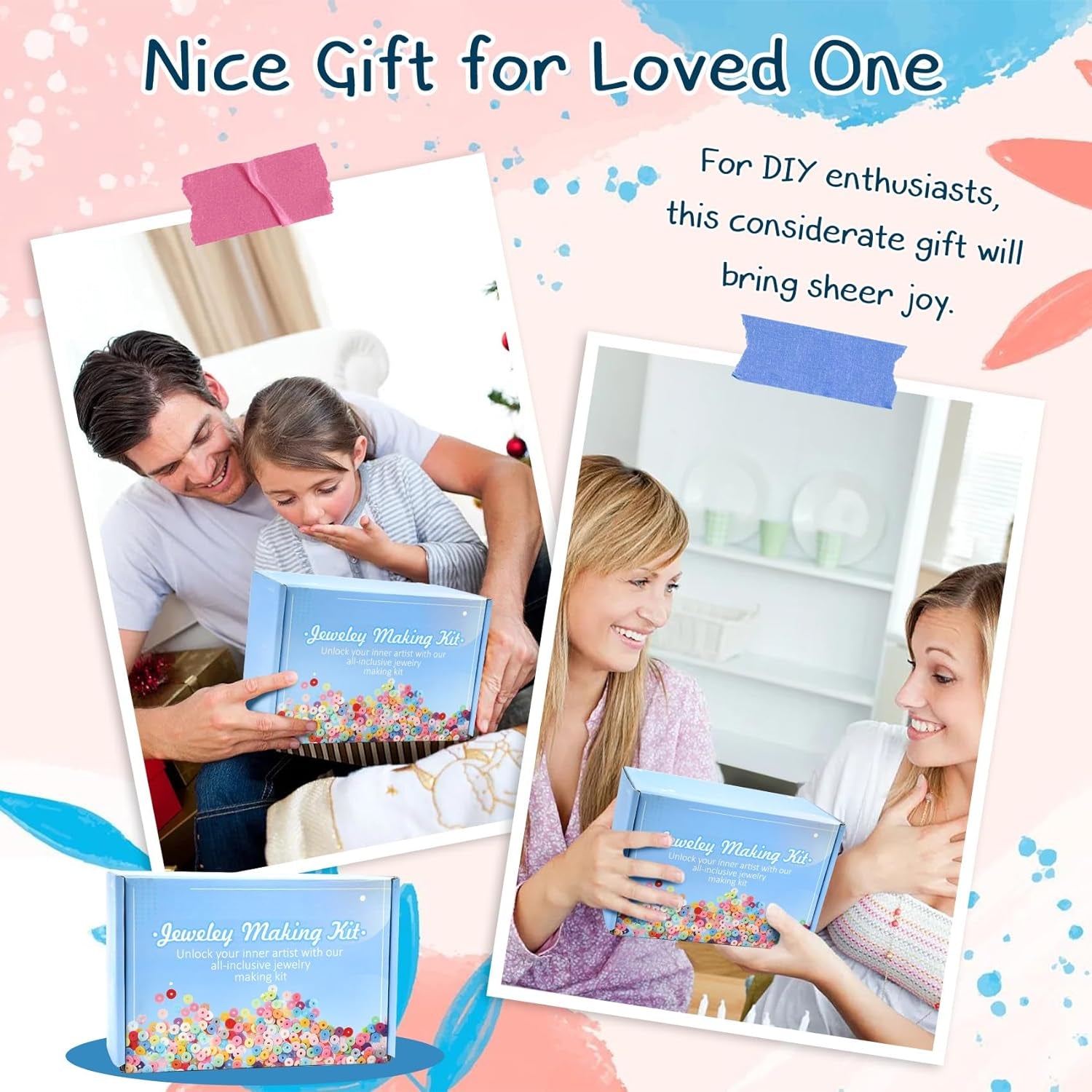 23110 Pcs Clay Beads Bracelet Making Kit, 144 Colors 7 Boxes Friendship Bracelet Beads Clay Bead Bracelet Kit Flat Heshi Beads for Jewelry Necklace Making DIY Crafts Gift