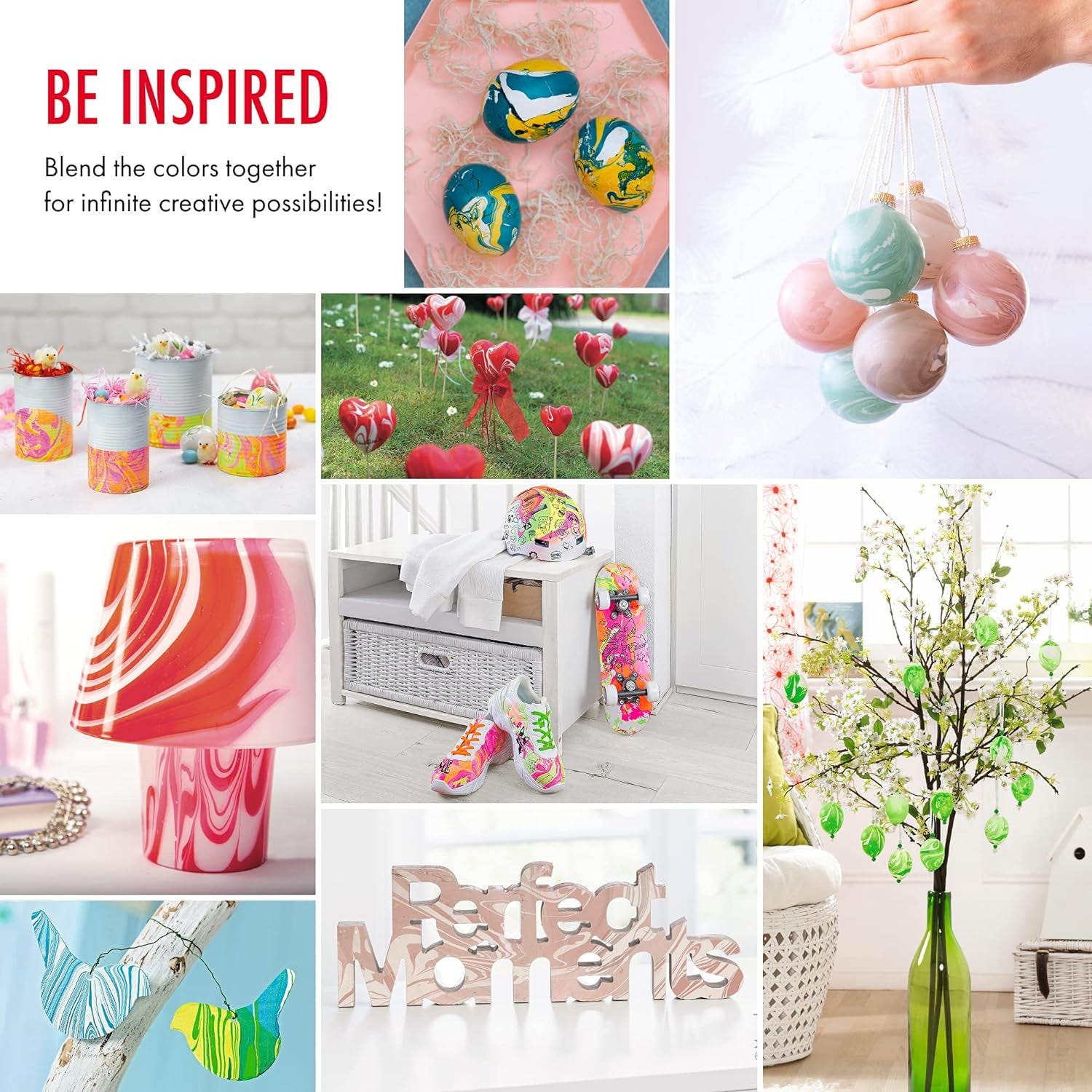 Easy Marble Paint Set - 14 Basic and Pastel Colors Marbling Paint Kit for Kids and Adults - Hydro Dipping, Tumbler Making, Paper - 2022 Release