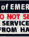 Service Dog in Case of Emergency Medic Paramedic Star of Life Vests/Harnesses Patch Embroidered Fastener Hook & Loop Emblem