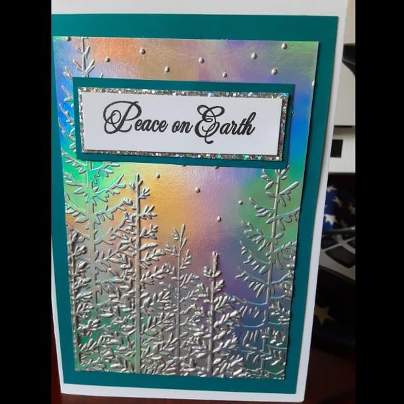 3D Tree Woodland Background Plastic Embossing Folders for Card Making Scrapbooking and Other Paper Crafts 3050933