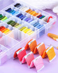 146 Pcs String Bracelet Making Kit Embroidery Floss with Organization Box Including 108 Colors Cross Stitch Thread Bracelet String and 38 Pcs Tools for Friendship Bracelet String Making