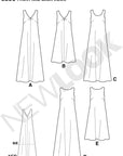 Sewing Pattern 6866 Misses Dresses, Size a (S-M-L-XL)