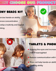 Bead Bracelet Making Kit, Friendship Bracelets Making Beads Kit, Pony Beads Charms Beads Clay Flower Letter Beads for Jewelry Making Kit, DIY Arts and Crafts Gifts for Girls Age 6 7 8 9 10-12