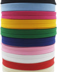 12Mm 1/2" Single Fold Bias Tape Bias Binding for Sewing Solid Color 100% Polyester