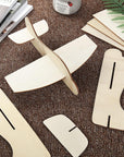 20 Pack DIY Model Wooden Airplane Nature Wood Plane Balsa Wood Planes Handicraft Plane for Birthday Carnival Party