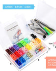 400 Sets Snap Fasteners Kit, Snap Pliers+20 Colors T5 Plastic Snap Buttons, Fasteners Poppers Press DIY Studs Tools with 2 Storage Boxes, Snap Set for Sewing,Clothing and Crafting