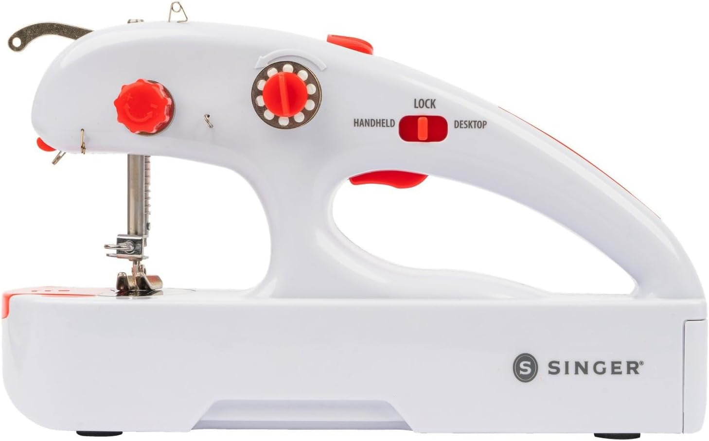 Stitch Quick + (Two Thread) Hand Held Mending Machine, White (01774)