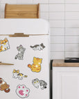 12 PCS Diamond Painting Refrigerator Magnets, Cat Diamond Painting Kits for Adults, Diamond Art Kits for Home Decor, Small Diamond Art Crafts